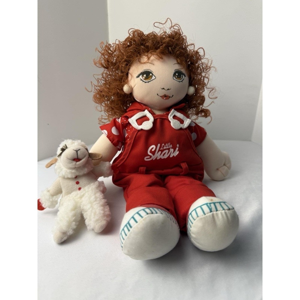 VINTAGE Shari Lewis Lamb Chop Doll with Finger Puppet Plush Toy- Classic